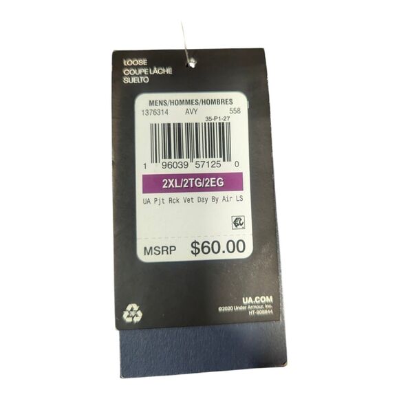 Under Armour Project Rock Veterans Day By Air Men's Long Sleeve Shirt 2XL - Picture 4 of 4